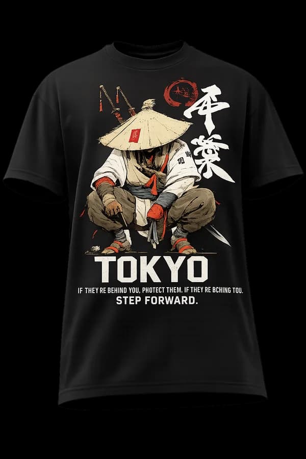 T-shirt noir design